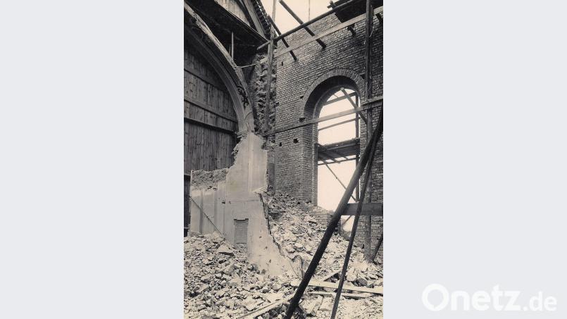 Die Ziegel wurden an Ort und Stelle für den Neubau verwendet. Schließlich war das Geld knapp. Repro: wro