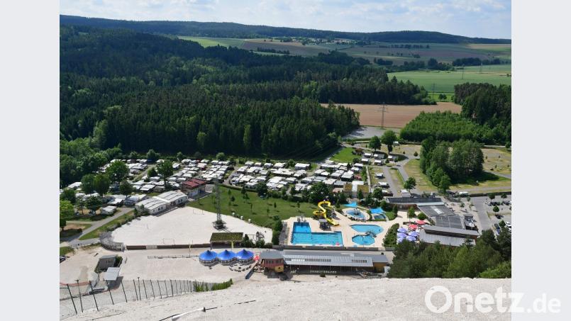 Der Monte Kaolino in Hirschau: Hier kann man ausgezeichnet campen – das haben die Verantwortlichen jetzt sogar schriftlich. Archivbild: Petra Hartl