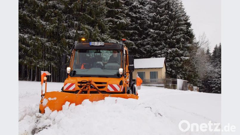 Im Winterdienst sind die Bauhofmitarbeiter der Stadt unterwegs. Bild: mmj