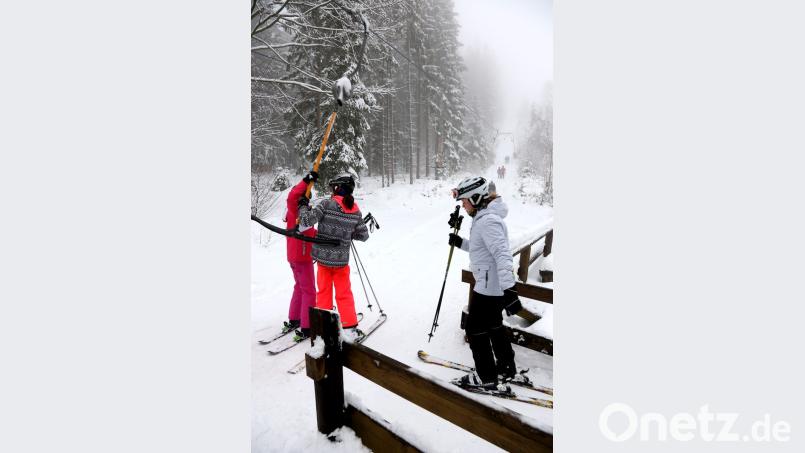 Ran an den Ankerlift und hinauf auf den Berg. Bild: mef
