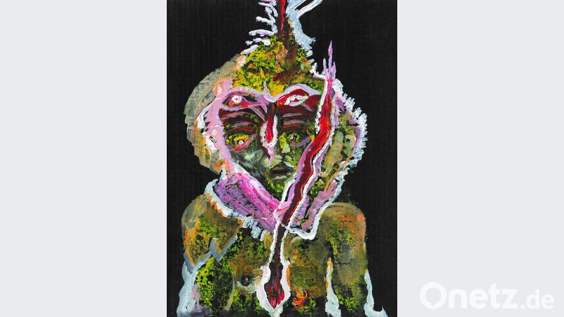 „Der verwundete Schamane“ von Johannes Frank ist auch bei der Ausstellung „Gratwanderung“ im ACC zu sehen. Bild: Maul, Ulrike