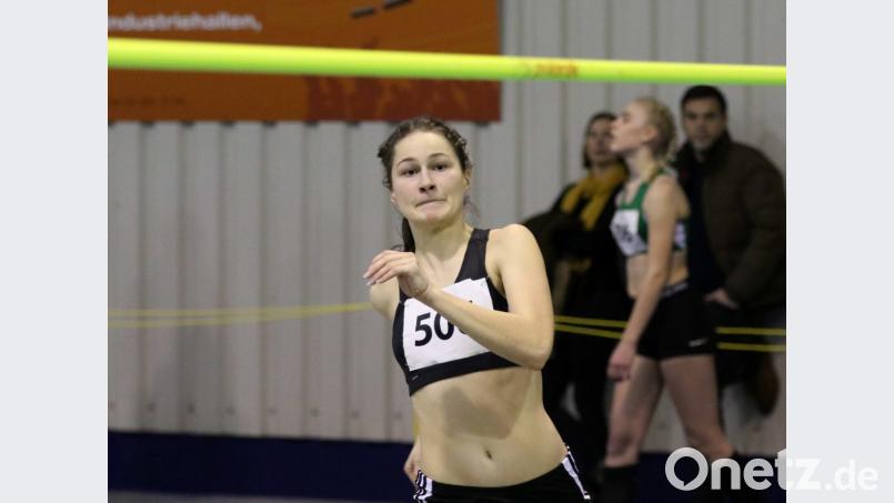Magdalena Müller beim konzentrierten Anlauf. Bild: Kiefner
