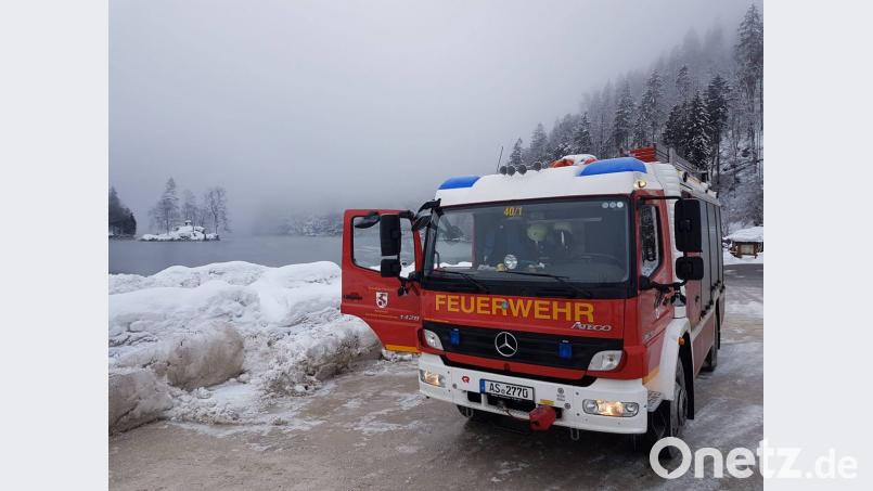 Abschiedsfoto am Königsee: Auch die Feuerwehr Haselmühl ist nach Hause zurückgekehrt. Bild: Feuerwehr Haselmühl
