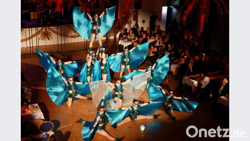 Als "Paradiesvögel" bezaubert die TSV-Tanzgruppe De Luxe das Publikum. Bild: njn