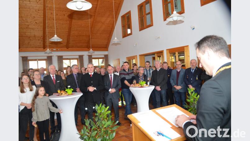 Bürgermeister Anton Kappl blickt beim Neujahrsempfang optimistisch in die Zukunft. Bild: fz