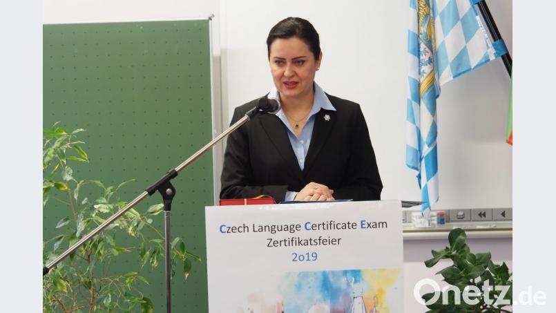 Festrednerin Generalkonsulin von Tschechien Kristina Larischová Bild: Bühner