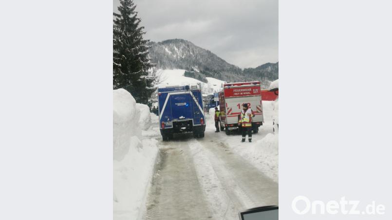 Das THW Marktredwitz im Einsatz in Reit im Winkl. Bild: THW/exb