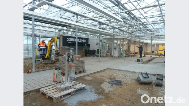 Spätestens drei Wochen vor der Eröffnung am 16. März werden die Handwerker die Baustelle verlassen. Denn dann wird eingeräumt und alle Abteilungen erhalten ihren festen Platz. Bild: Portner