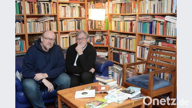 Wie geht's weiter nach der Spielzeit 2019/2020, fragen sich Veit Wagner (rechts) und Stefan Voit. Im Moment tüfteln sie am Programm, doch die Deckungszusage der Stadt für ein über 50000 Euro liegendes Defizit steht noch aus. Bild: Gabi Schönberger