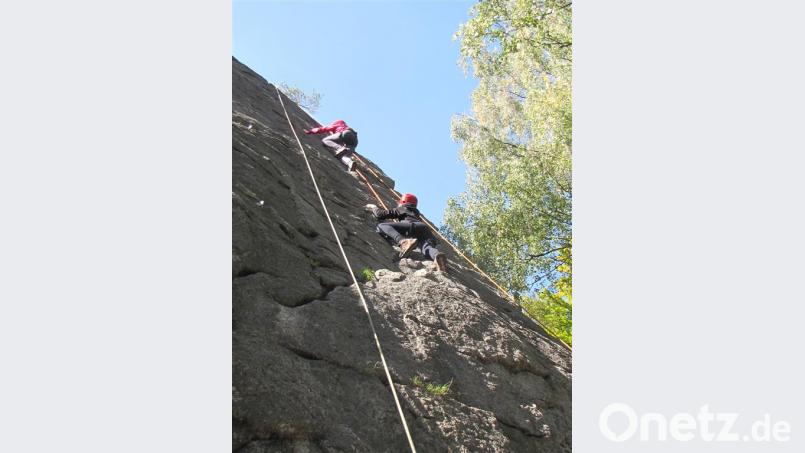 Der Klettertag im Steinwald ist im September. Bild: exb