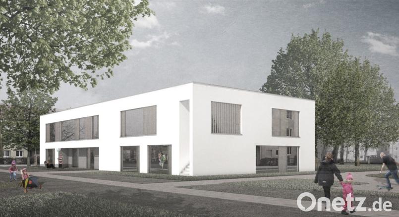 Das Kinderhaus Kreuz Christi muss "umgedacht" werden. Es soll nun neben Kindergarten und -hort auch einer Kinderkrippe aufnehmen. Bild: Greiner-Architekten