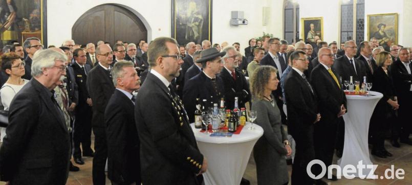 Der Große Rathaussaal wird alljährlich beim Neujahrsempfang der Stadt Sulzbach-Rosenberg zu einem weitläufigen Kommunikationszentrum. Bild: Stephan Huber