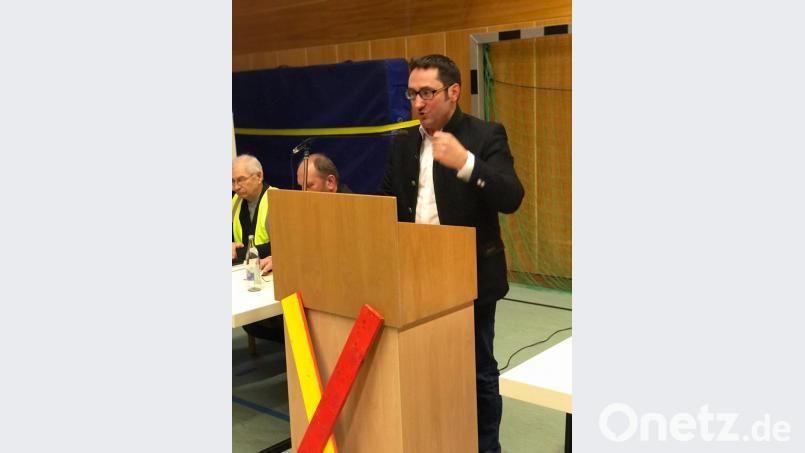 Tobias Gotthardt, Landtagsabgeordneter der Freien Wähler: &quot;Oberpfälzer Sturköpfe haben bereits die WAA verhindert – es wäre nicht
das erste Mal.&quot; Bild: exb