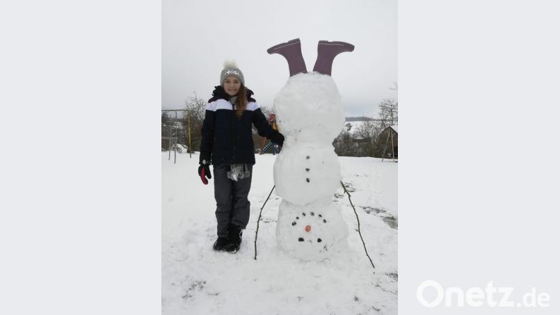 Lustiger Schneemann Bild: exb