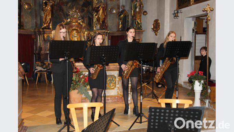 Voll bei der Sache: Die Saxofonistinnen sind eine Klasse für sich. Bild: ral