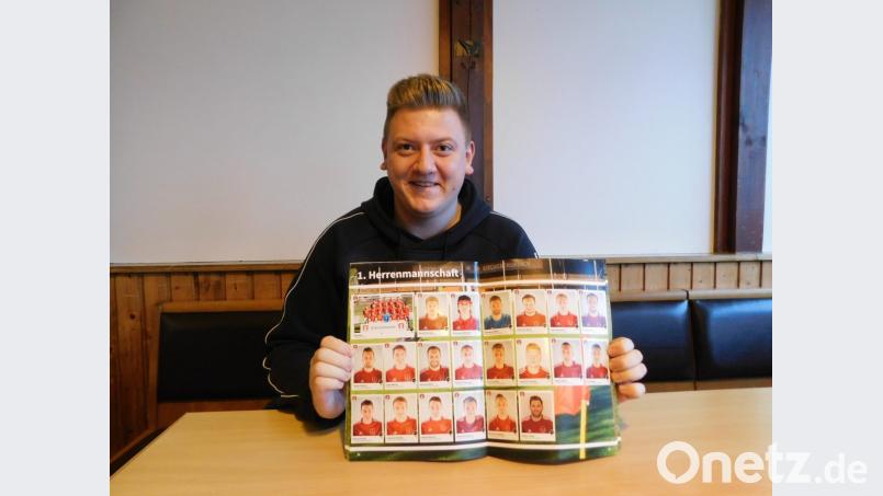 Marco Streit, Abteilungsleiter Fußball beim SC Kirchenthumbach, hatte die Idee zum Stickeralbum. Bild: msh