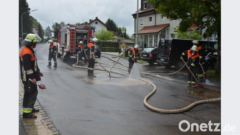 Insgesamt 34 Einsätze absolvierten die Konnersreuther Aktiven wegen der zwei kurz aufeinanderfolgenden Starkregenereignisse im vergangenen Jahr. Bild: jr