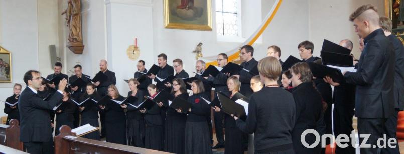 Der Auftritt des Ensembles &quot;Cantabile&quot;, das zu den besten Laienchören Bayerns zählt, ging beim Förderverein für Kirchenmusik als einer der Höhepunkte des vergangenen Jahres ein. Bild: weu