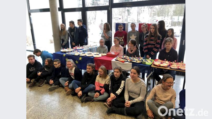 Die Lobkowitz-Realschule feierte deutsch-französischen Tag. Bild: exb