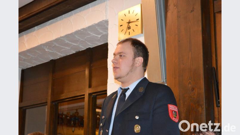 Jugendwart Michael Kulzer hatte nur lobende Worte für den Nachwuchs der Kulzer Wehr. Bild: bej