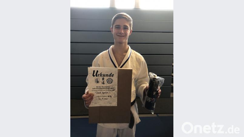 David Sperlich, eigentlich ein U-18- Kämpfer, sicherte sich den Titel in der Klasse U21 Bild: tra