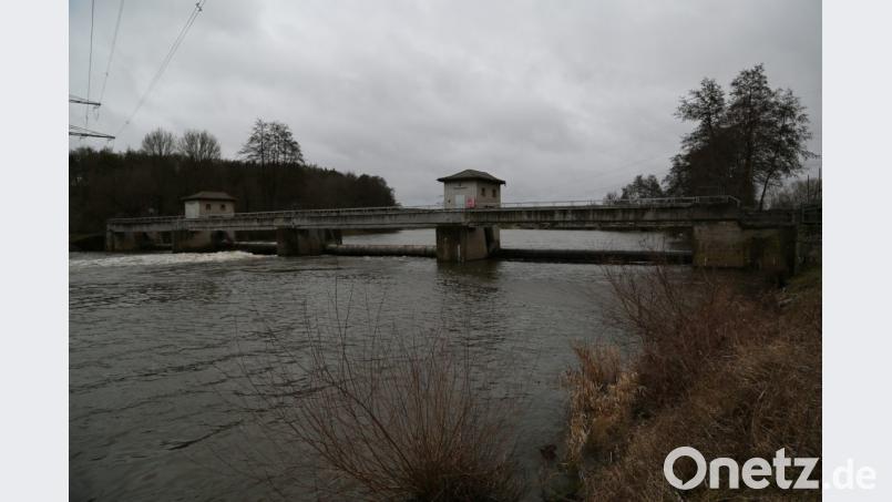 Das Stauwehr in Dachelhofen wird abgerissen und durch eine raue Rampe ersetzt. Die Stauhöhe soll so aufrecht erhalten werden, um Schäden durch sinkende Grundwasserspiegel zu vermeiden. Bild: Hösamer