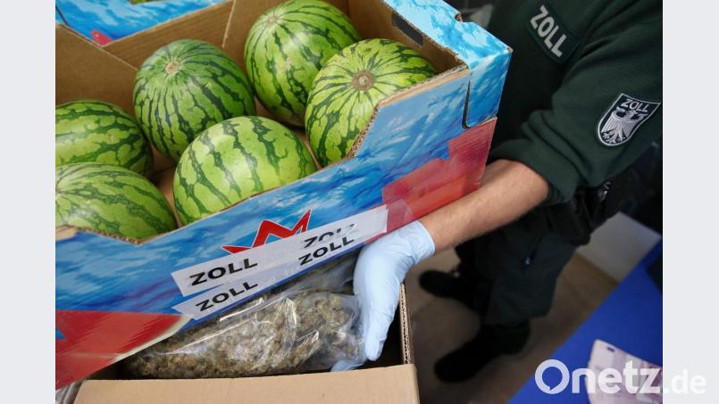 Versteckt hinter Pfirsichen und Melonen waren im August und September je 100 Kilogramm Marihuana beschlagnahmt worden. Bild: Daniel Karmann