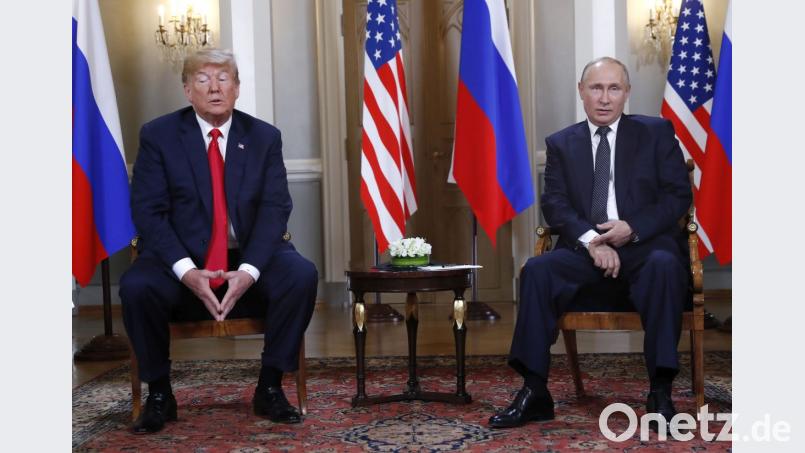 US Präsident Donald Trump (links) und der russische Präsident Wladimir Putin. Bild: Pablo Martinez Monsivais/AP/dpa
