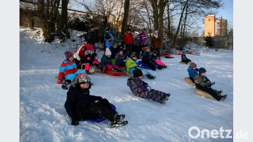 Rodelspaß bei Mühlhof. Bild: wro