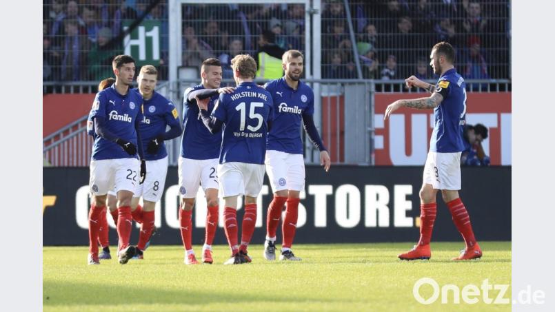 Holstein Kliel kontert sich im eigenen Stadion zum 1:0. Bild: Jahn Regensburg