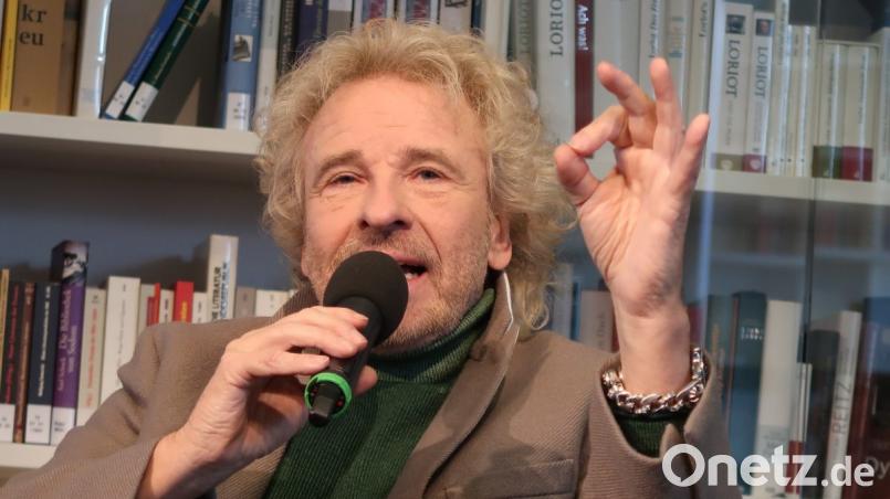 Thomas Gottschalk präsentiert im Münchner Literaturhaus sein neues Literaturformat. Bild: Kunz