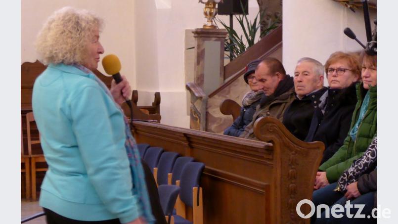 Leiterin Heidrun Seiferth begrüßt die Besucher. Bild: fsb