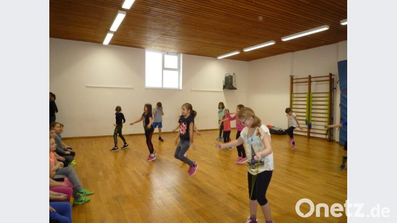 Seilspringen macht Schule: Skipping Hearts Falkenberg. Bild: exb