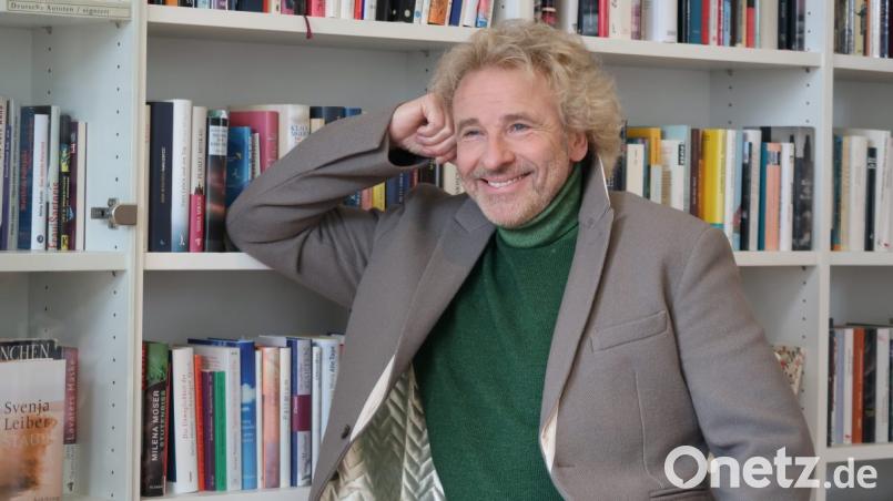 Thomas Gottschalk präsentiert im Münchner Literaturhaus sein neues Literaturformat. Bild: Kunz
