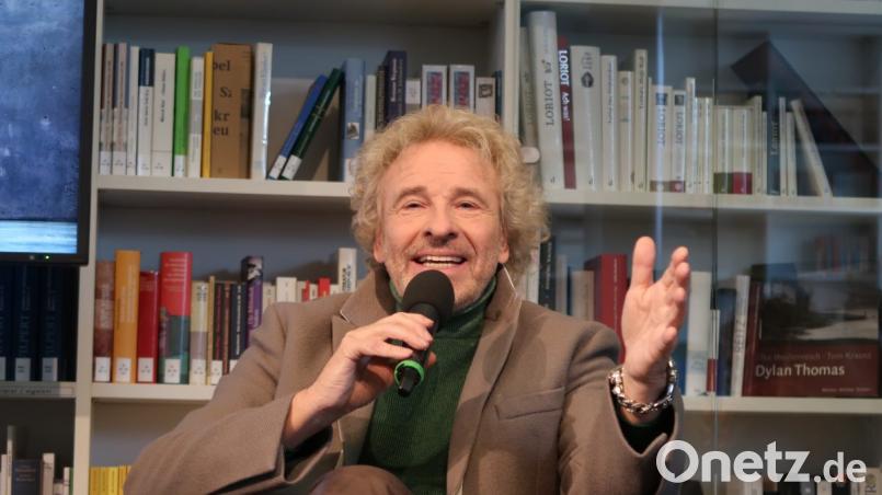 Thomas Gottschalk präsentiert im Münchner Literaturhaus sein neues Literaturformat. Bild: Kunz