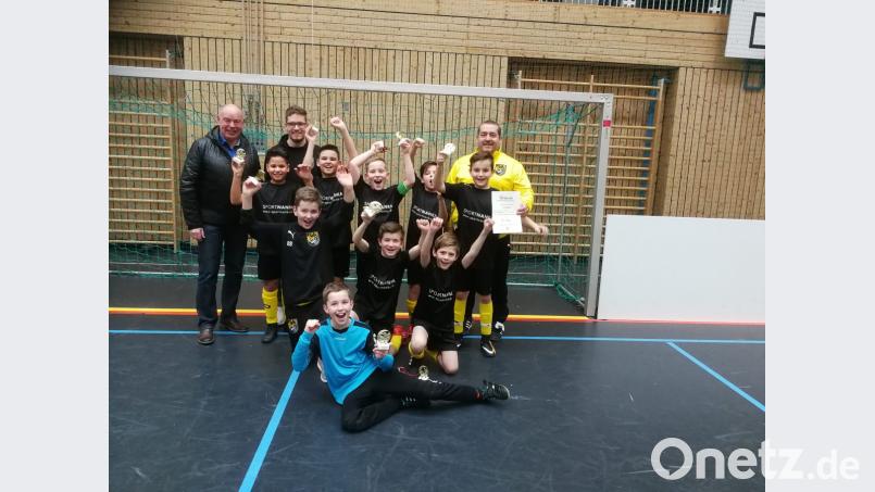 Der FC Amberg gewann das Turnier der E-Junioren. Bild: exb