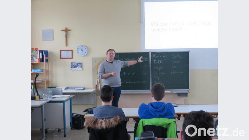 Mit seinen Tipps zur IT-Sicherheit kam Philipp Steuber bei den Mittelschülern gut an. Bild: jzk