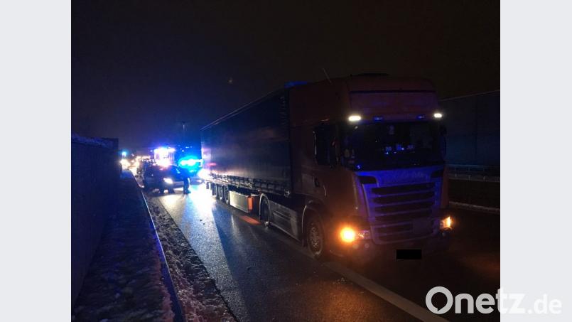 Eine der Unfallstellen auf der A93 zwischen Weiden-Süd und Frauenricht. Bild: Gustl Beer