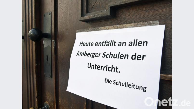 Glatteis in Amberg Bild: Petra Hartl