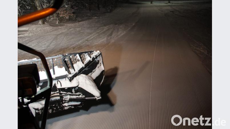 So sieht die präparierte Piste aus. Bild: upl