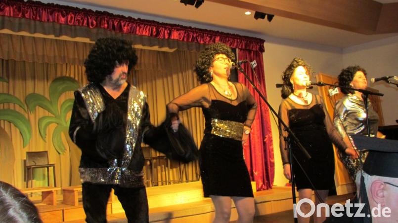 Laszlo Peter, Karin Waldmann, Andrea Nickl, Martina Brunner treten als Boney M. mit &quot;Daddy Cool&quot; auf.
. Bild: is