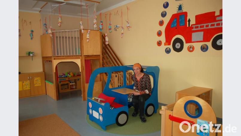 Tatü tata: Fahrzeuge spielen nicht nur bei der Arbeit der Eltern eine wichtige Rolle, sondern machen natürlich auch den Kindern der Continental-Kita „Dreirad“ Spaß, weiß Leiterin Bettina Bernard. Bild: gib