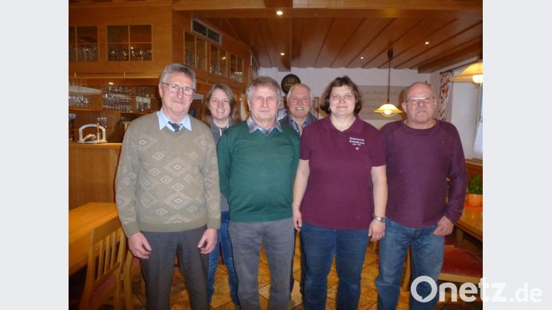 Sie schwärmen weiterhin für ihr Hobby: Vorne, von links Rudi Prölß, Manfred Bergler, Barbara Ram, Wolfgang Wagner; dahinter Silke Wurzer und Georg Schieder. Bild: bk