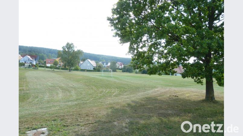 Für den Kindergarten-Standort am alten Sportplatz an der Nunzenrieder Straße haben die Johanniter einen Plan für einen lichtdurchfluteten eingeschossigen Winkelbau mit großzügigen Außenanlagen bei der Stadt eingereicht. Sie sind damit im Stadtrat durchgefallen. Der Bürgermeister will jedoch noch nicht aufgeben. Bild: Portner