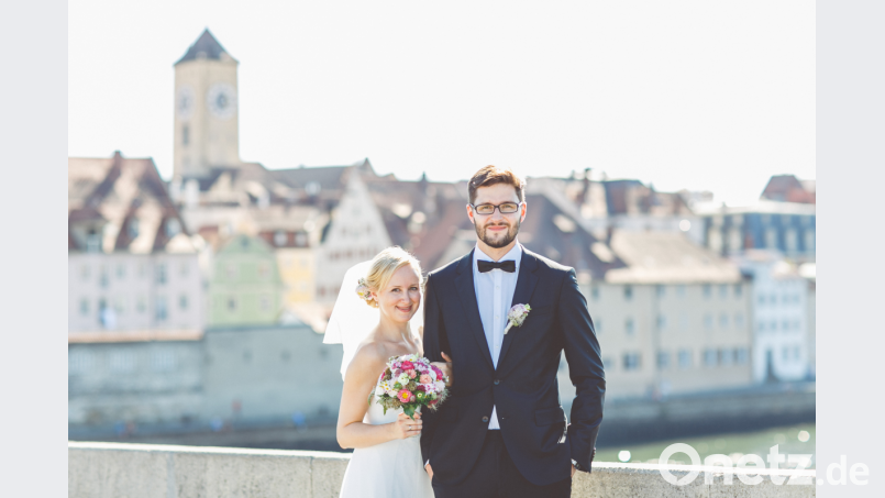 Das Paar feierte auch seine Hochzeit in seiner Wahlheimat Regensburg. Bild: Paul and Stephanie Photography