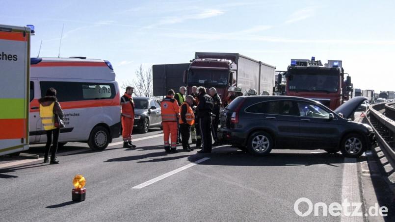 Verkehrsunfall A 93 Mitterteich Bild: rw