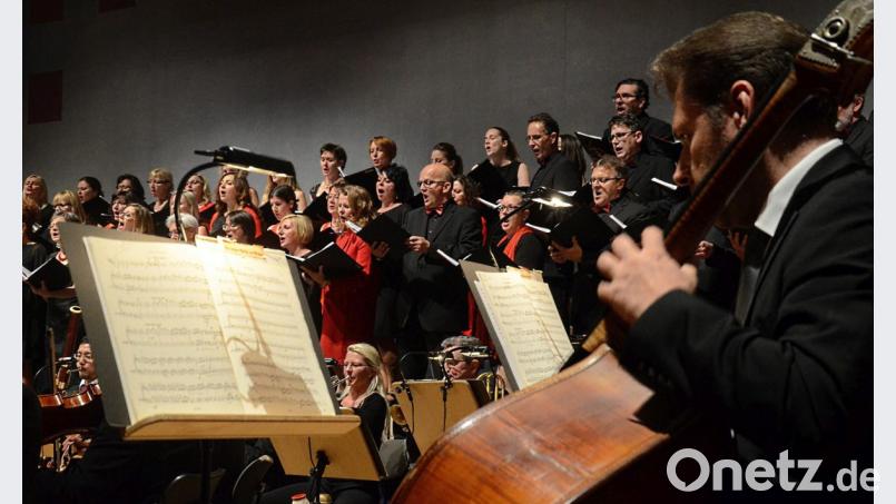 Singing-Witt und die Hofer Symphoniker bei einem gemeinsamen Auftritt in Weiden. Bild: Kunz
