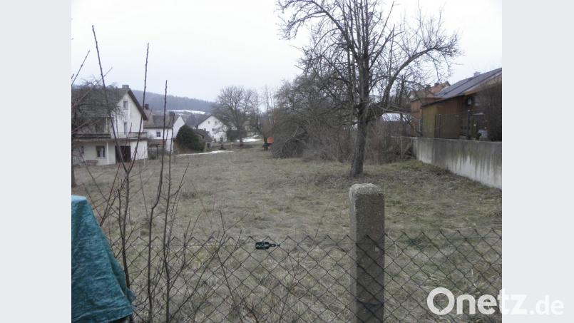 Auf diesem Grundstück, das sich nach hinten in etwa um die gleiche Fläche, wie sie hier zu sehen ist, fortsetzt, sollen sechs viergeschossige Wohnblöcke mit 42 Wohnungen entstehen. Anwohner der Krankenhausstraße (links) und der Hallerstraße (rechts) protestieren scharf gegen die ihrer Meinung nach viel zu dichte Bebauung. Bild:  Amann