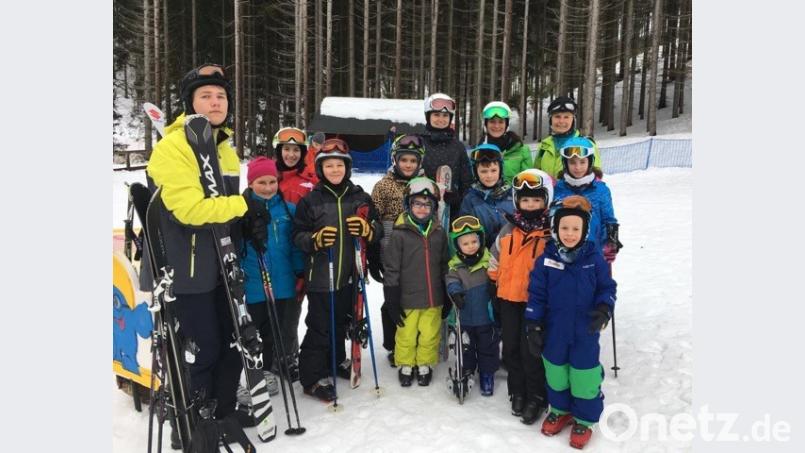 Die Schneeverhältnisse waren ideal für die Kurse der Skiabteilung in Klinovec Bild: cv