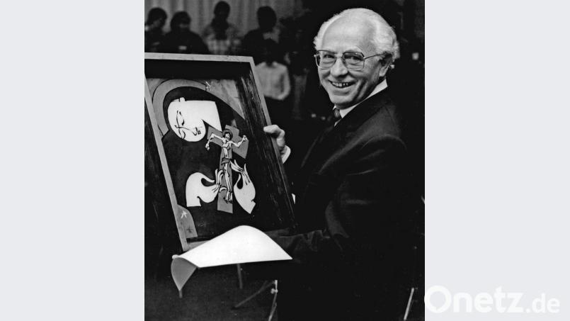 Max Gleißner bei seiner Entlassfeier in der Schule 1981. Bild: exb